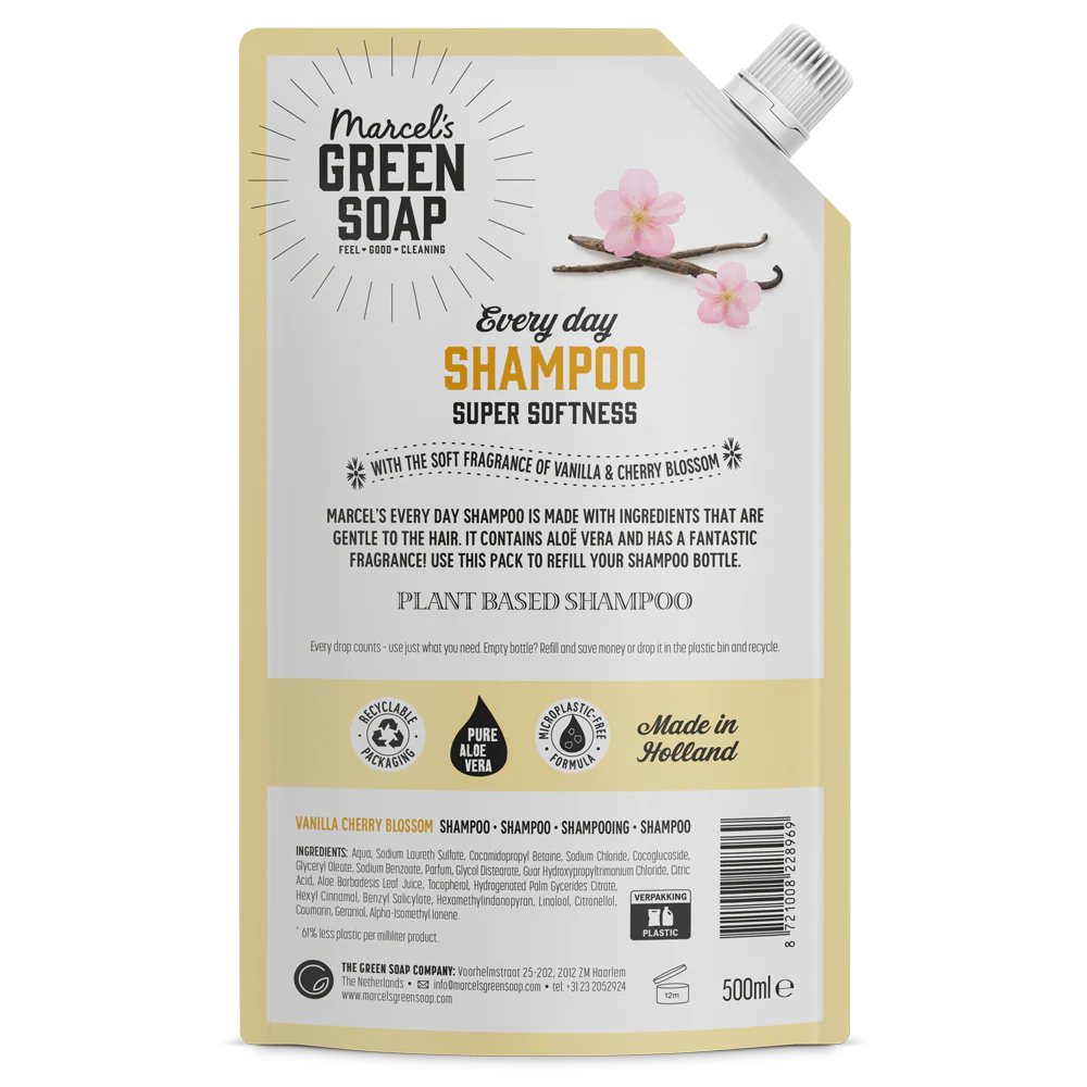 Every day Shampoo Navulling Vanille & Kersenbloesem - Image 3