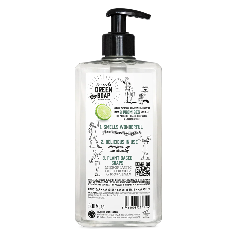 Handzeep Bergamot & Zwarte Peper 500 ml - Image 4