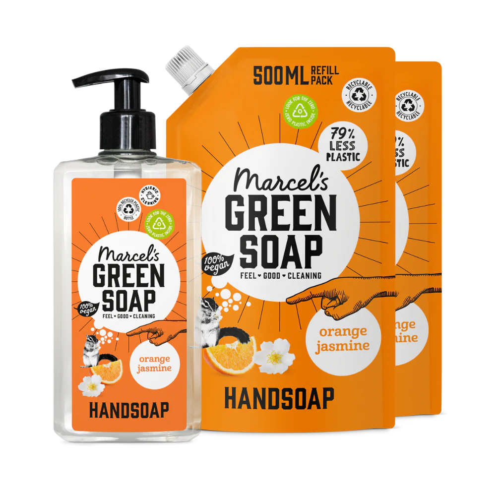 Handzeep Navulbundel Sinaasappel & Jasmijn