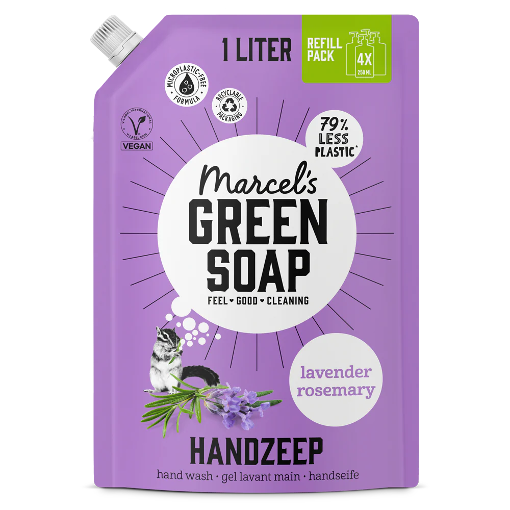 Handzeep Navulling Lavendel & Rozemarijn 1L