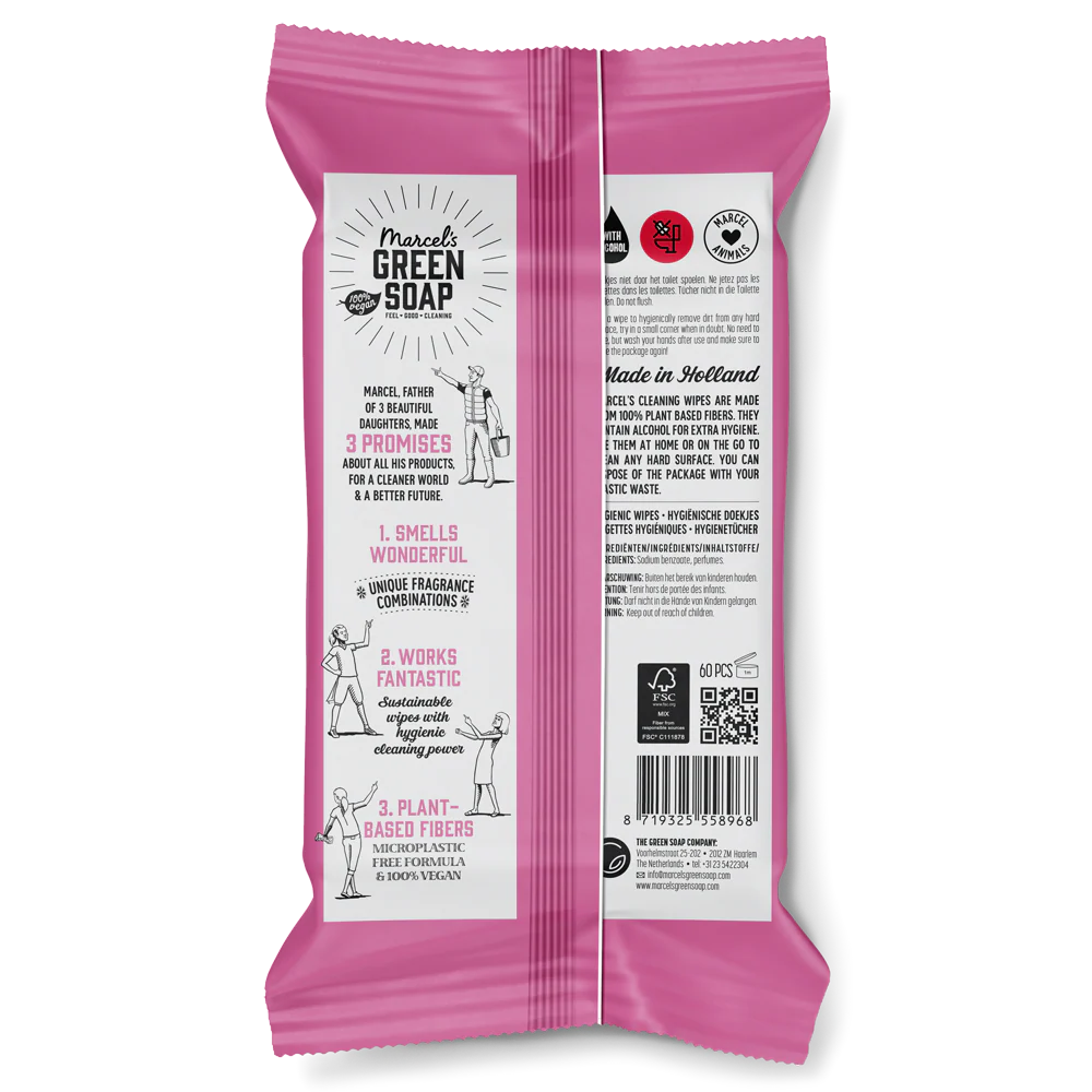 Hygiënische Schoonmaakdoekjes Patchouli & Cranberry - Image 4