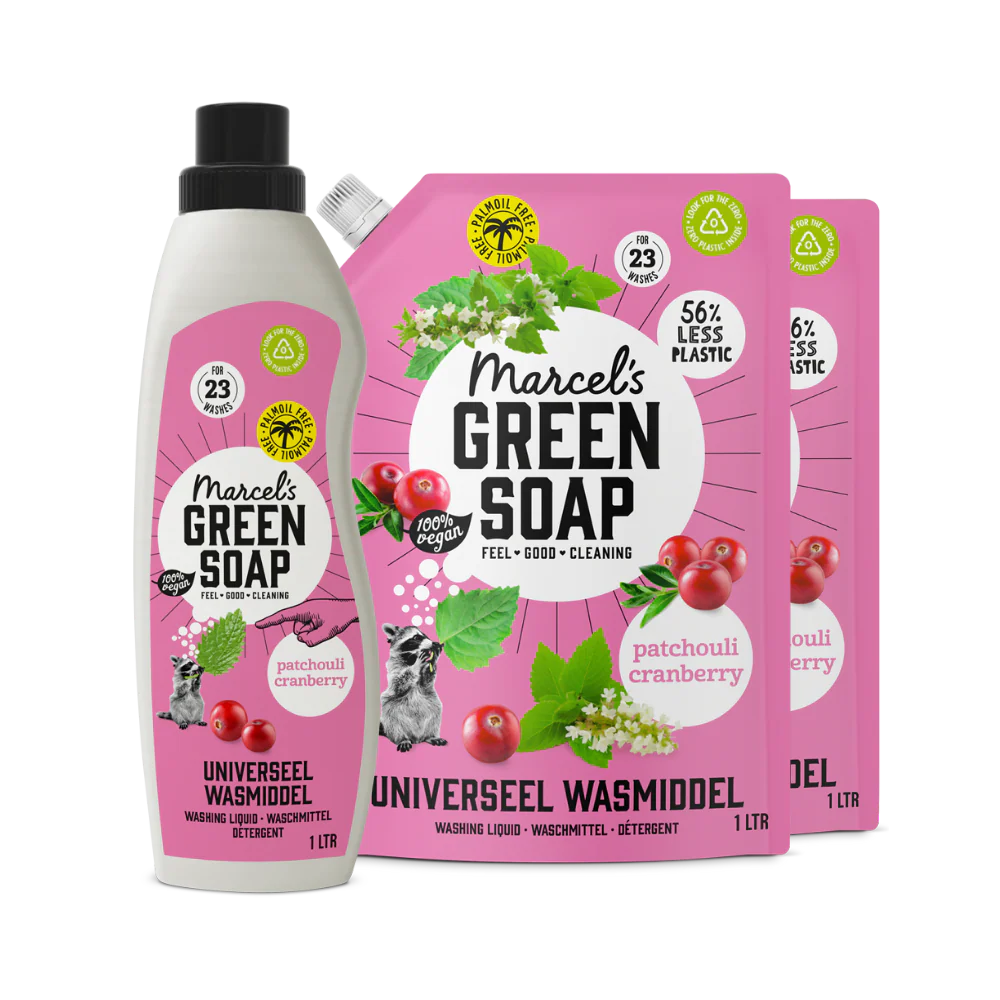 Universeel Wasmiddel Navulbundel Patchouli & Cranberry