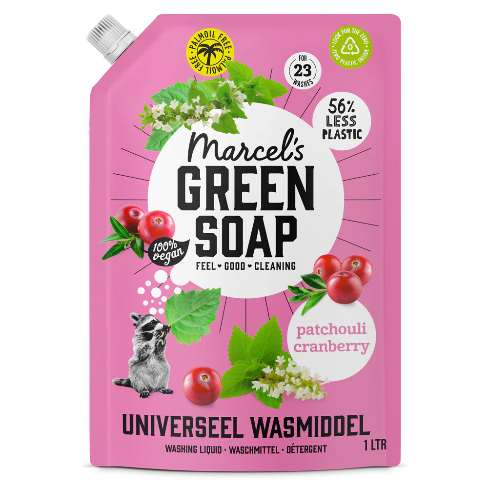 Universeel Wasmiddel Navulling Patchouli & Cranberry