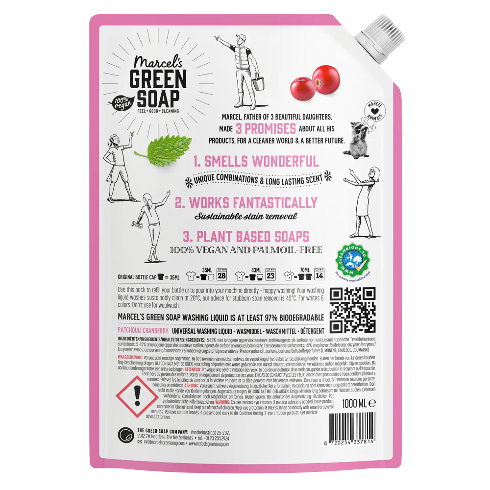 Universeel Wasmiddel Navulling Patchouli & Cranberry - Image 4